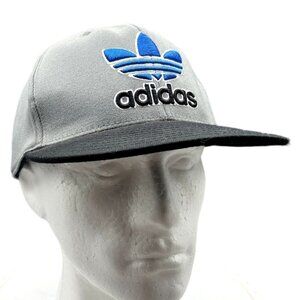 Adidas 210 Fitted Size 7 1/4-7 5/8 Gray Logo Baseball Hat Cap